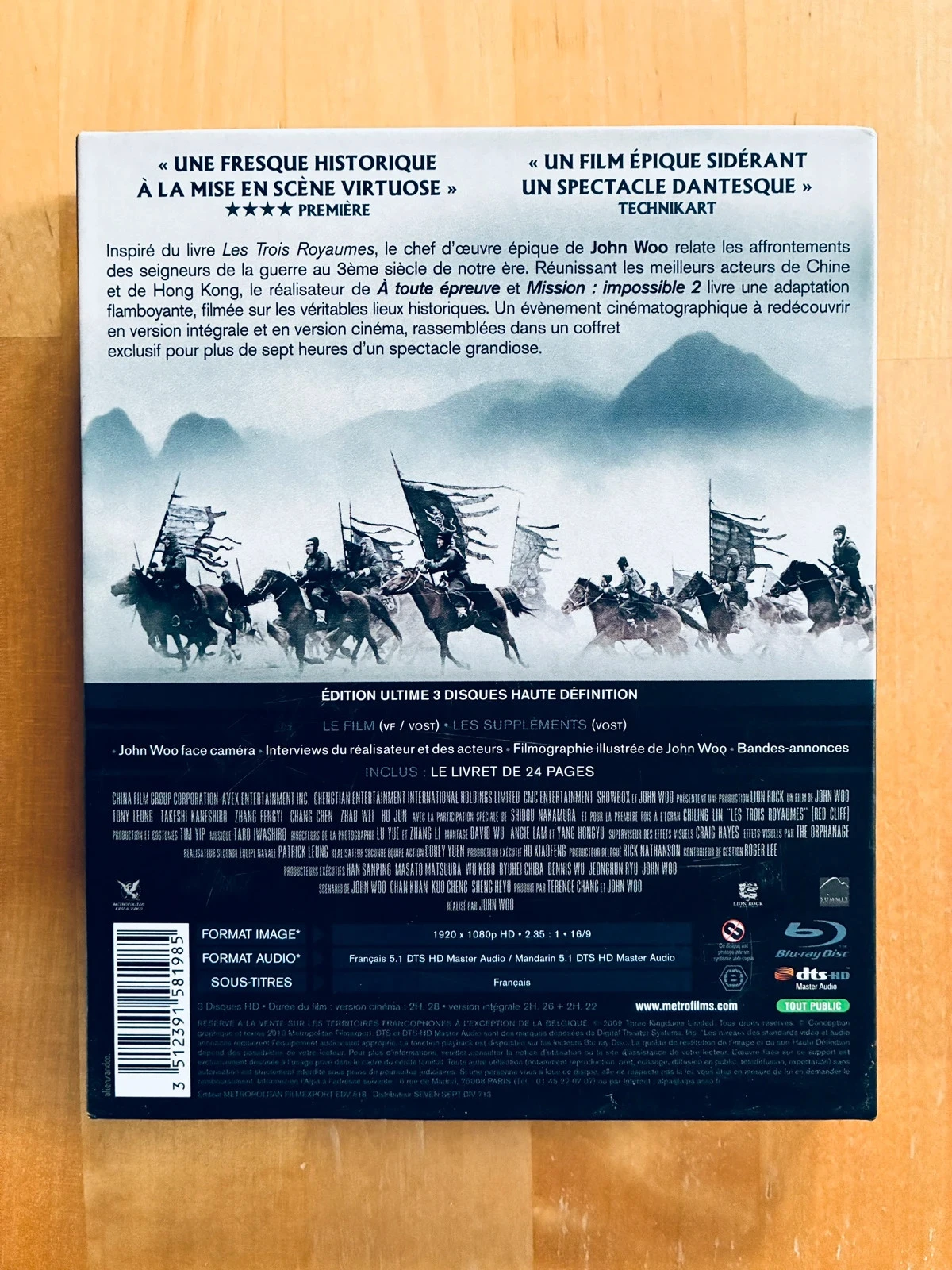 Caja de Blu-ray Los 3 Reinos de John Woo edición definitiva. – photo 2